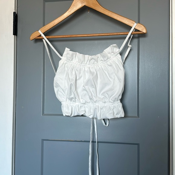 Tops - White crop top
